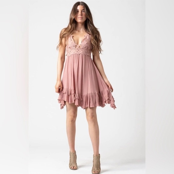 Free People Dresses & Skirts - NWT Free People Adella Mauve Dress